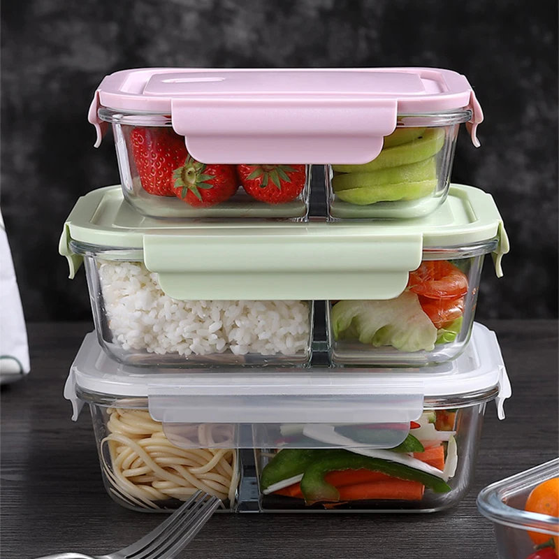 Meal Prep Glass Containers Oven Safe - Scatola per il pranzo in vetro
