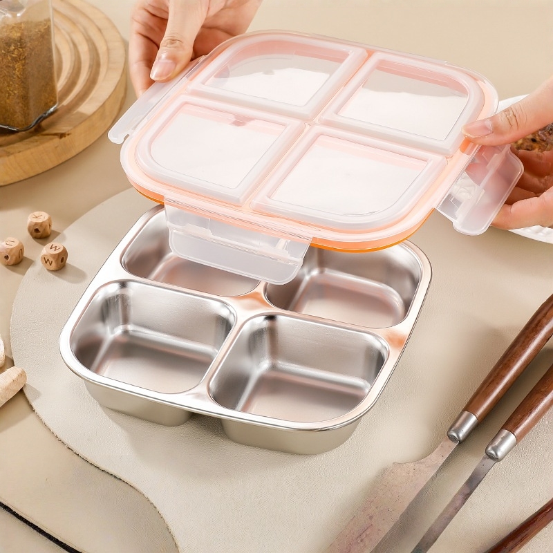 Meal Prep Meal Ideas - Contenitore per Pranzo in Acciaio Inox