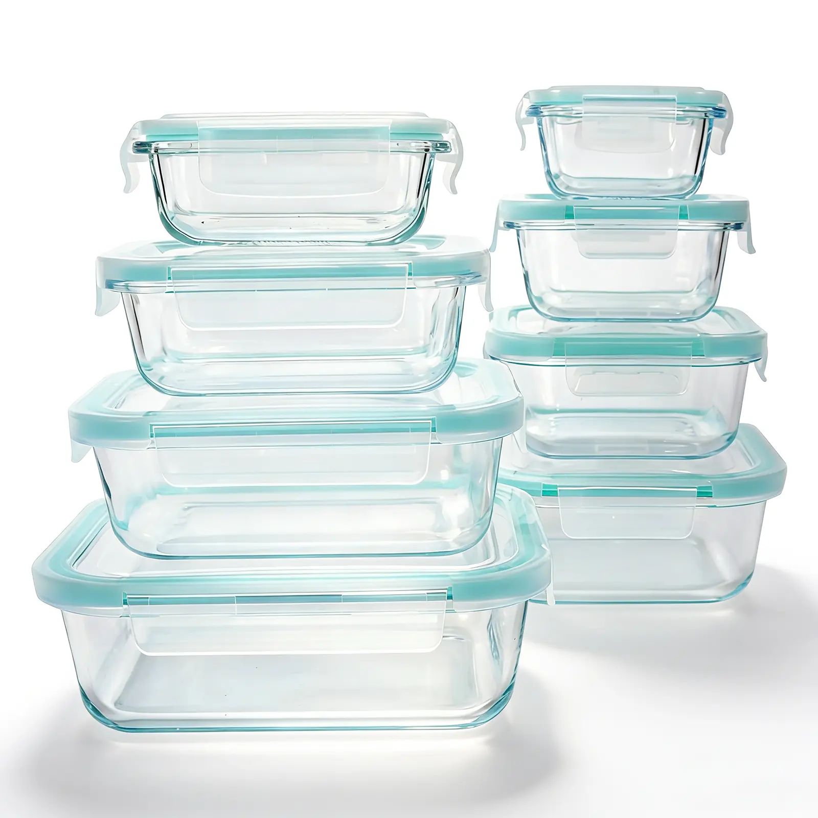 Meal Prep No Microwave - Confezione da 8 contenitori ermetici in