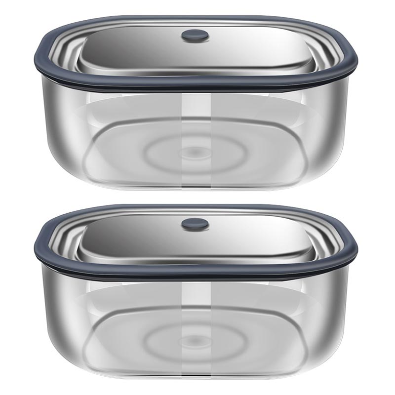 Meal Prep Glass Containers Oven Safe - Scatola per il pranzo rettangolare in