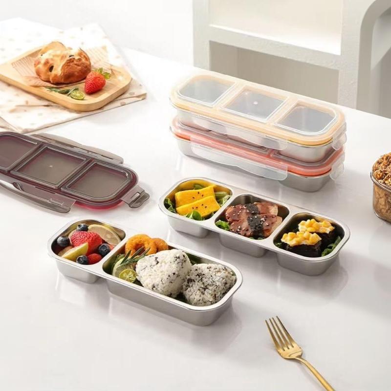 Meal Prep No Microwave - Contenitore per alimenti riutilizzabile, in acciaio