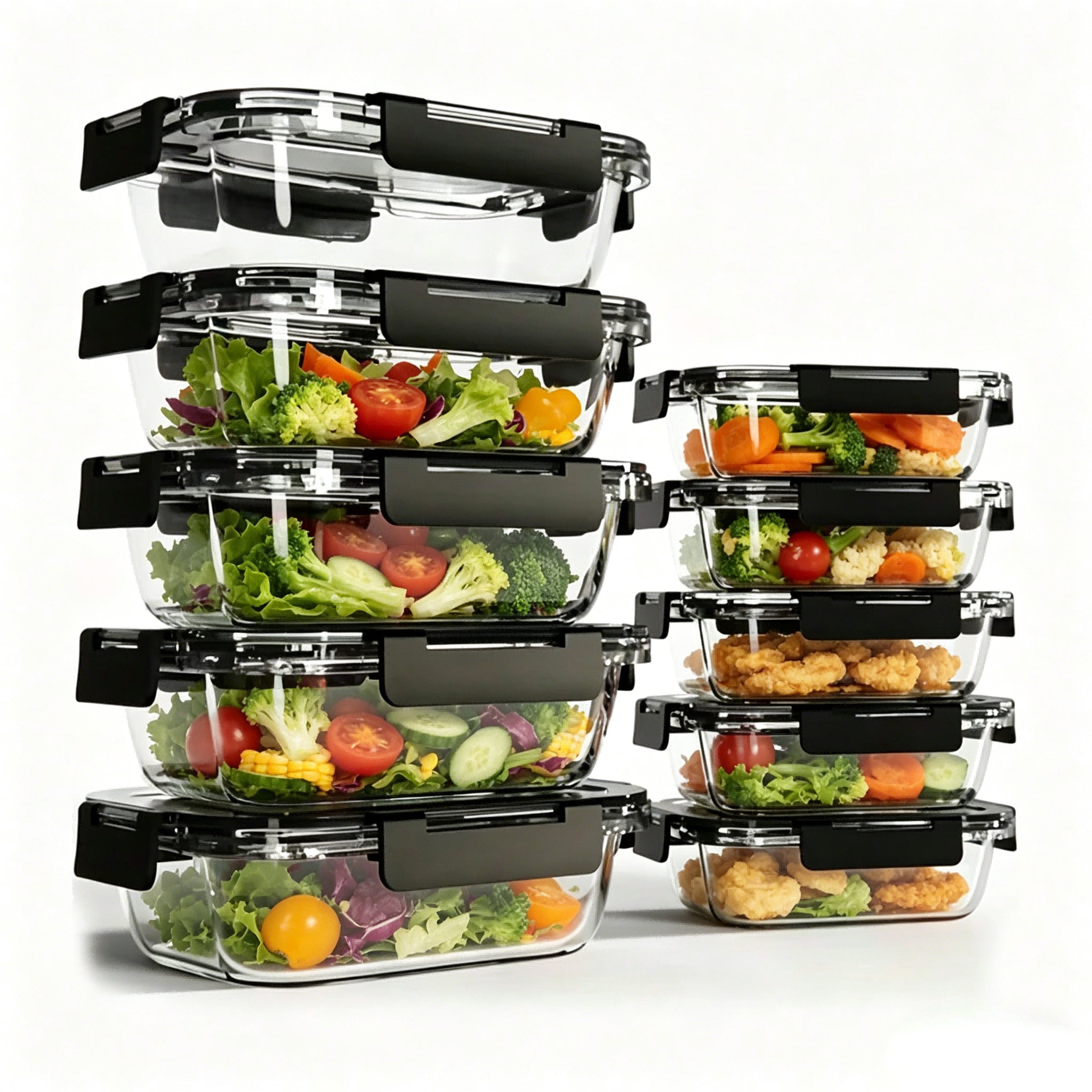 Set di 10 Contenitori in Vetro - Meal Prep Glass Containers Oven Safe recensione e prezzo