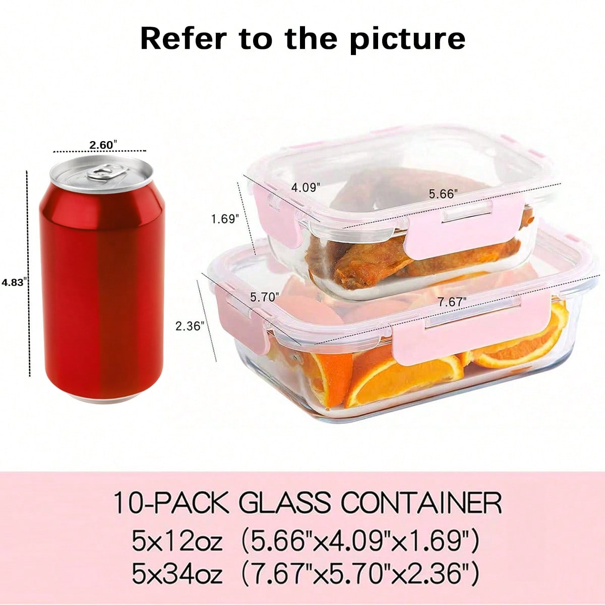 Set di 10 Contenitori in Vetro - Meal Prep Glass Containers Oven Safe recensione e prezzo