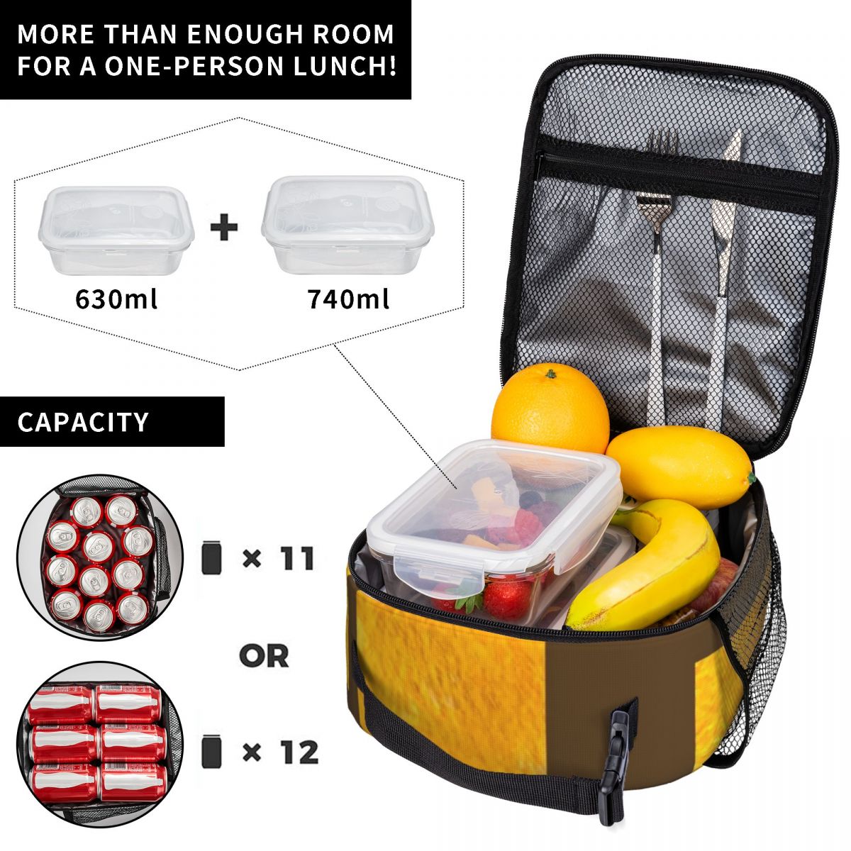 Borsa per il pranzo gialla ast - Meal Prep Yellow recensione e prezzo