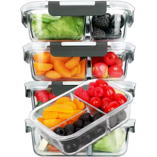 Set di 5 Contenitori Rettangol - Meal Prep Glass Containers Oven Safe recensione e prezzo