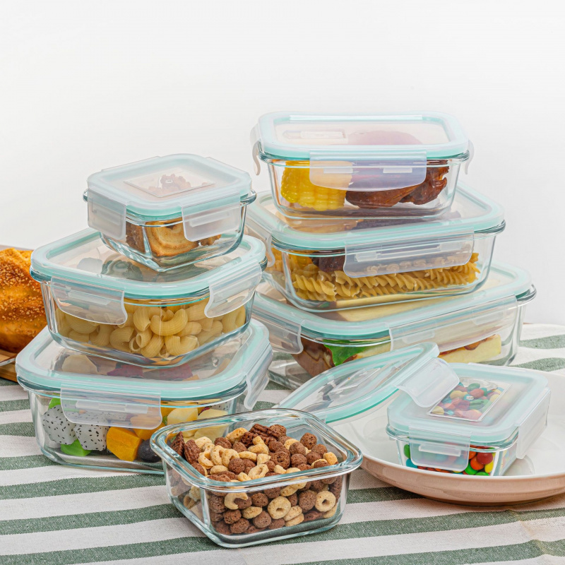 Set di 8 Contenitori in Vetro  - Meal Prep Glass Containers Oven Safe recensione e prezzo