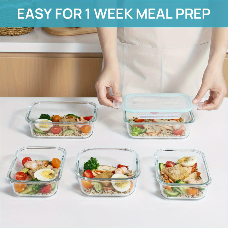 Set di 8 Contenitori in Vetro  - Meal Prep Glass Containers Oven Safe recensione e prezzo