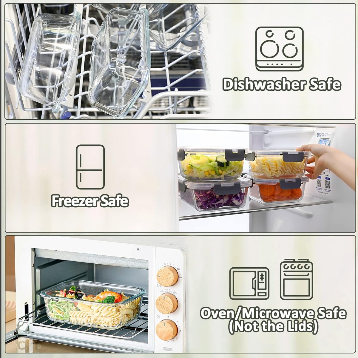 10 Set di Contenitori in Vetro - Meal Prep Glass Containers Oven Safe recensione e prezzo