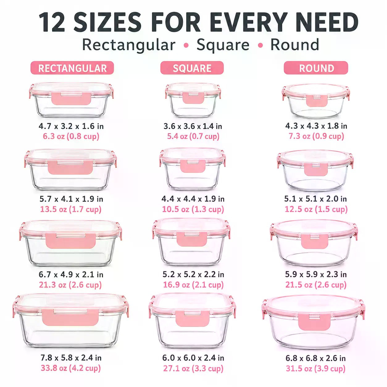 AISOON Set di 12/8 Contenitori - Meal Prep Meal Ideas recensione e prezzo