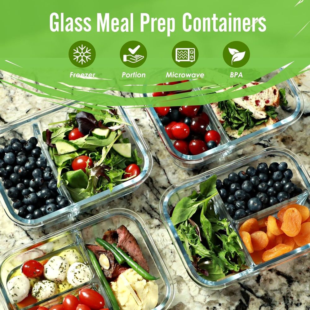 Contenitori per la preparazion - Meal Prep Glass Containers Oven Safe recensione e prezzo
