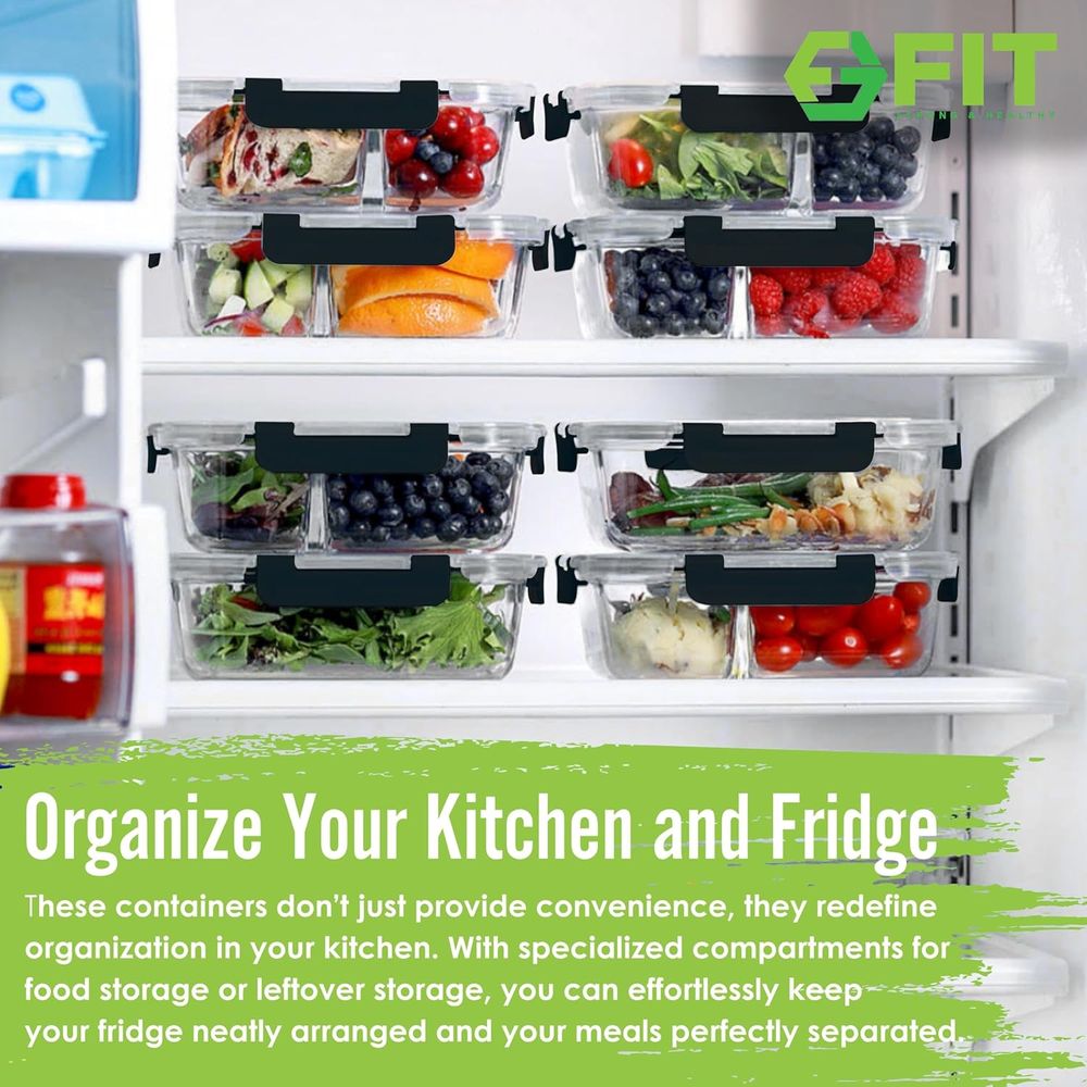 Contenitori per la preparazion - Meal Prep Glass Containers Oven Safe recensione e prezzo