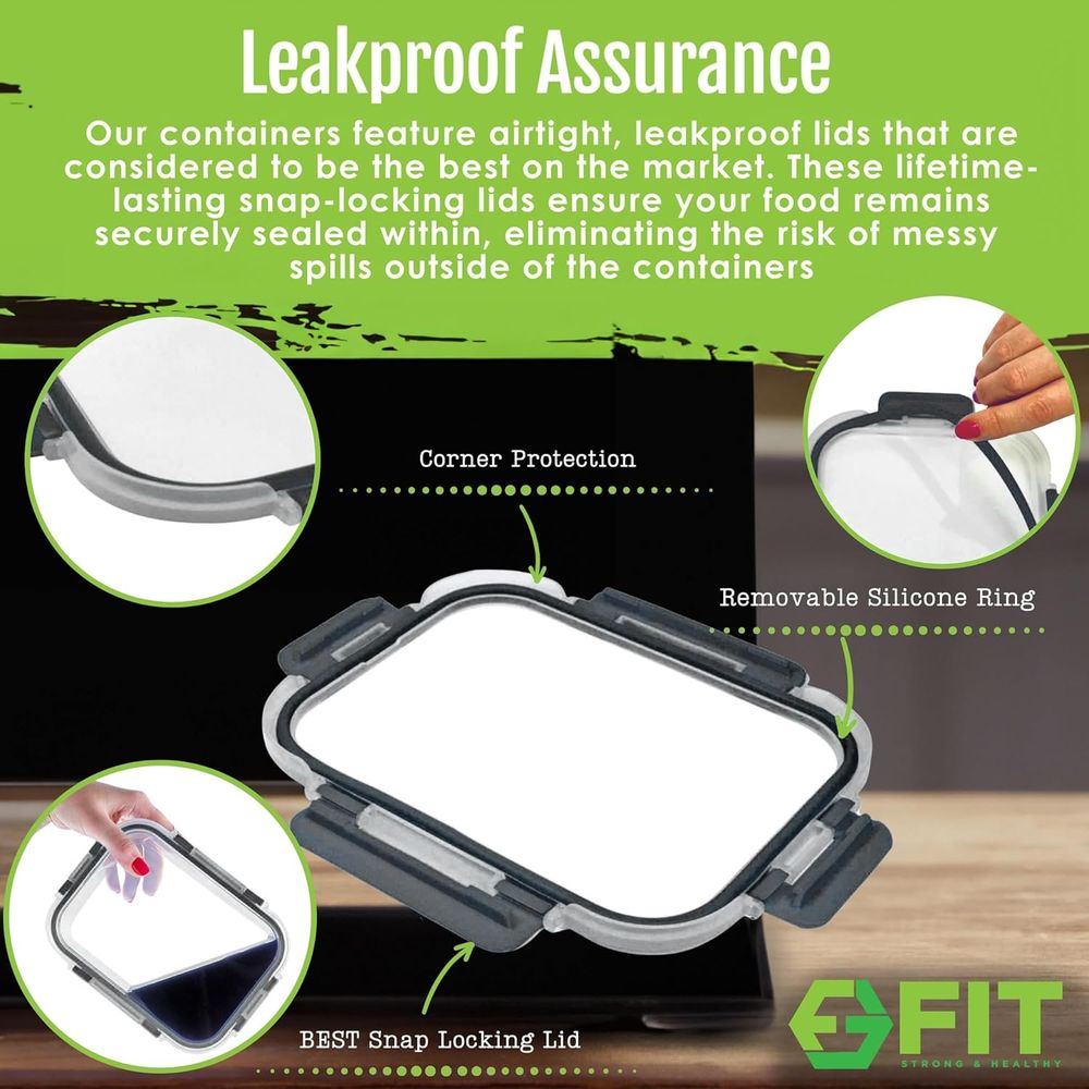 Contenitori per la preparazion - Meal Prep Glass Containers Oven Safe recensione e prezzo